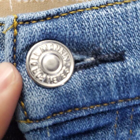 7 For All Mankind Jeans Womens 26 Blue Josefina Luxe Vintage Button Fly Ankle - Picture 14 of 16